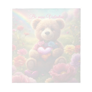 Be mine Valentine Teddy 1 Notepad