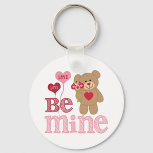 Be Mine Valentine Teddy Key Ring