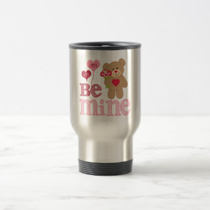 Be Mine Valentine Teddy Travel Mug