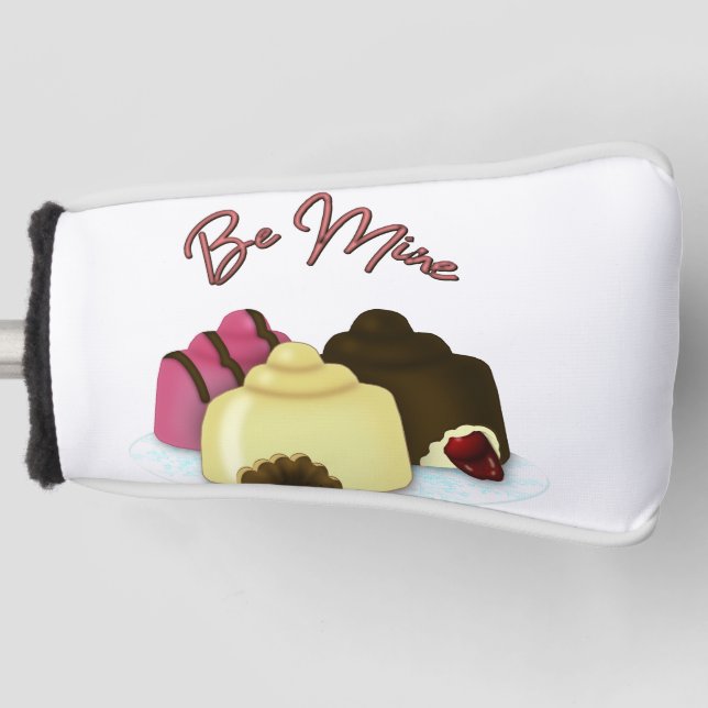 Be Mine Valentine's Day Candy Golf Head Cover (Front)