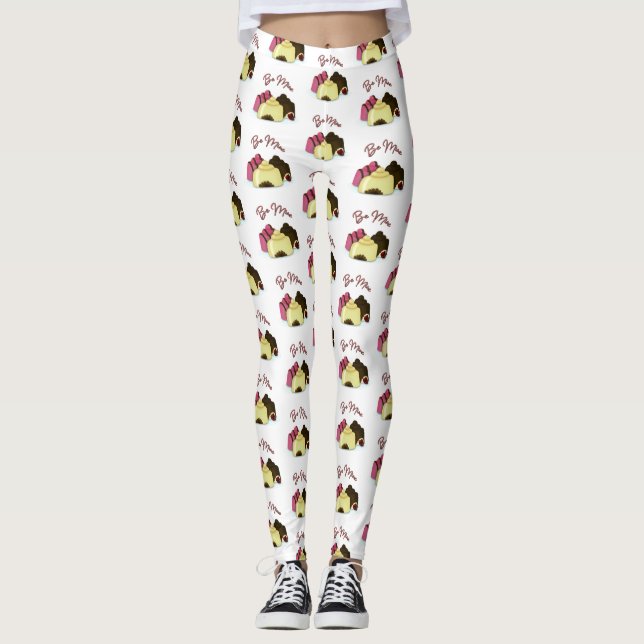 Be Mine Valentine's Day Candy Leggings (Front)