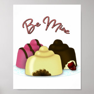Be Mine Valentine's Day Candy Poster