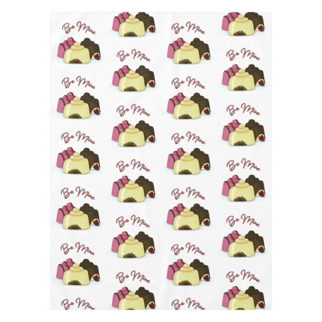 Be Mine Valentine's Day Candy Tablecloth (Front)