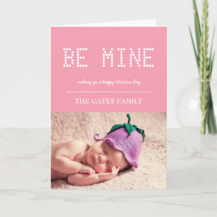 Be mine   Valentine's Day Personalised Photo Card