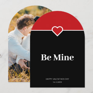 Be Mine Valentines Day Photo Greeting Card