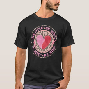 Be Mine Yin Yang Leopard Lighting Bolt Happy Valen T-Shirt