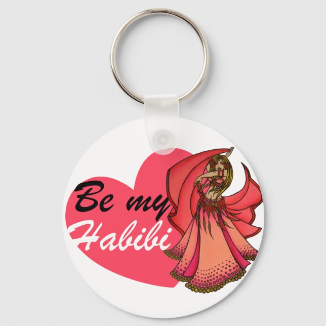 Be My Belly Dance Habibi Key Chain (Front)