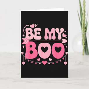Be My Boo Cute Valentine Halloween Family Matching Card