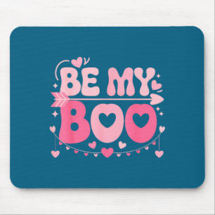 Be My Boo Cute Valentine Halloween Family Matching Mouse Mat