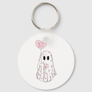 Be My Boo Ghost Funny Valentines Day Key Ring