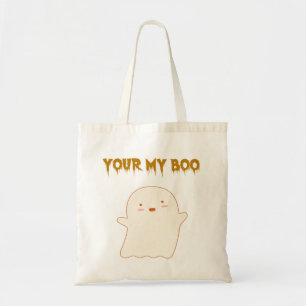 Be My Boo Halloween Ghost Tote Bag