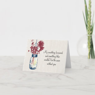 Be My Bridesmad - Mason Jar & Wildflowers Invitation