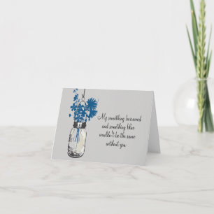 Be My Bridesmad - Mason Jar & Wildflowers Invitation