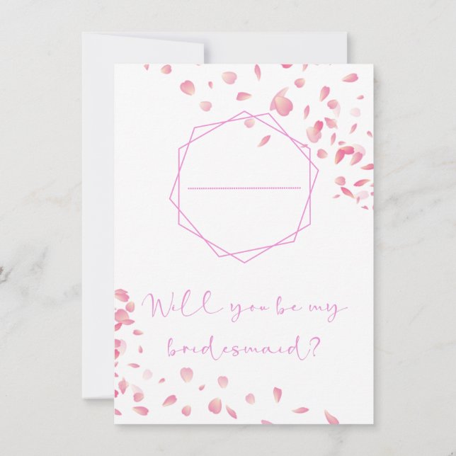 Be My Bridesmaid Card (Back)