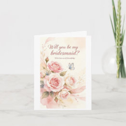 Be my bridesmaid card
