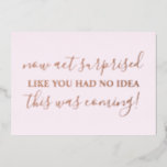 Be My Bridesmaid Funny Act Suprise Photo<br><div class="desc">Chic script calligraphy.</div>