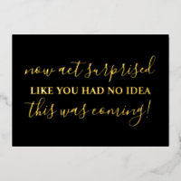 Be My Bridesmaid Funny Act Suprise Photo Foil Invi