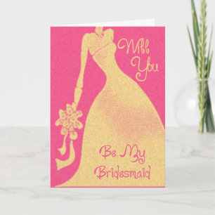 Be My Bridesmaid Invitation for Bridal Attendants