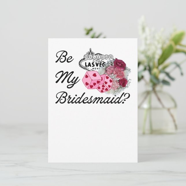 Be My Bridesmaid? Invitation Proposal Las Vegas (Standing Front)