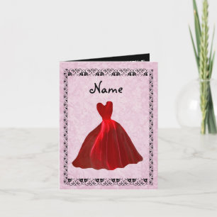 Be My Bridesmaid Invitation RED Velvet Gown 2