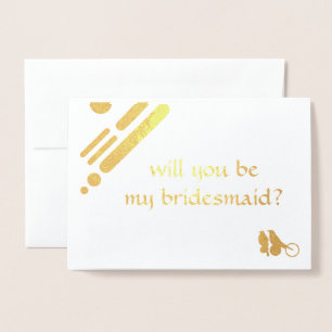 be my bridesmaid mod birds invitation
