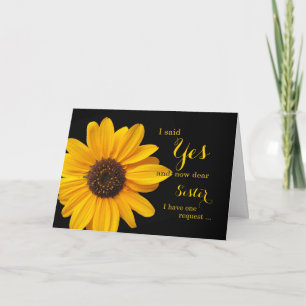 Be my bridesmaid? to Sister or other relationship Invitation
