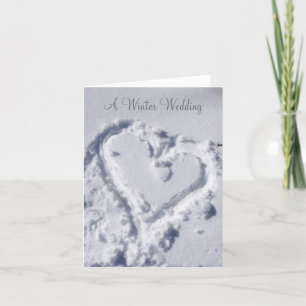 Be My Bridesmaid Winter Wedding Heart Invitation