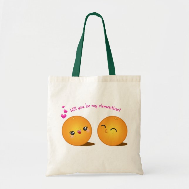 Be My Clementine Tote Bag (Front)