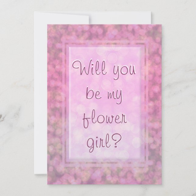 Be My Flower Girl Invitation (Front)
