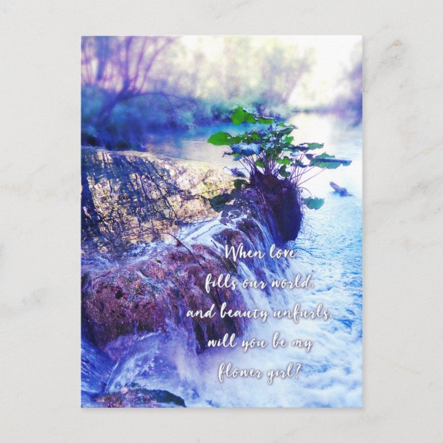 be my flower girl waterhaze invite (Front)