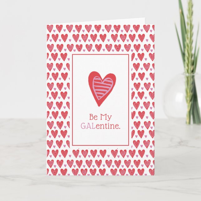 Be My Galentine Holiday Card (Front)