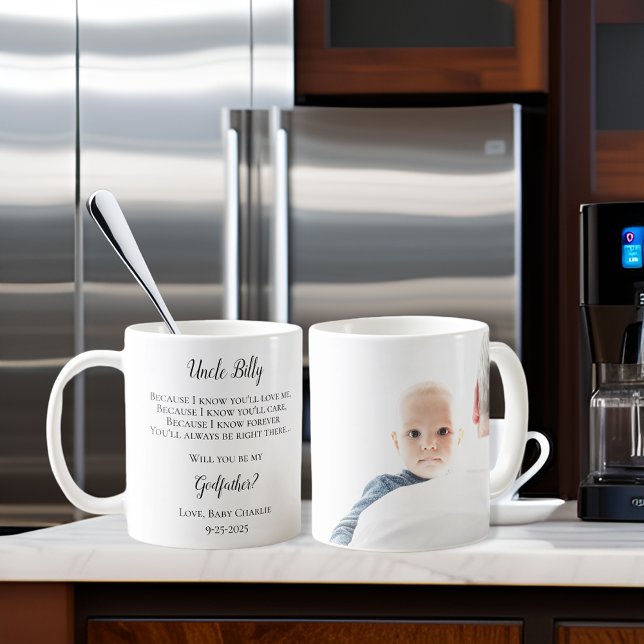 Be My Godfather Proposal Photo Coffee Mug (Creator Uploaded)