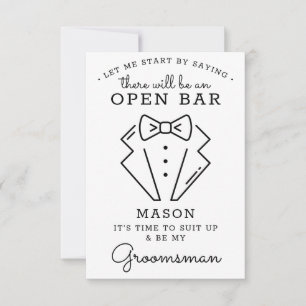 Be My Groomsman Card - Funny