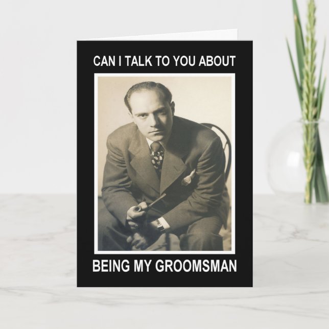 Be my Groomsman for Pay - FUNNY Invitation (Front)