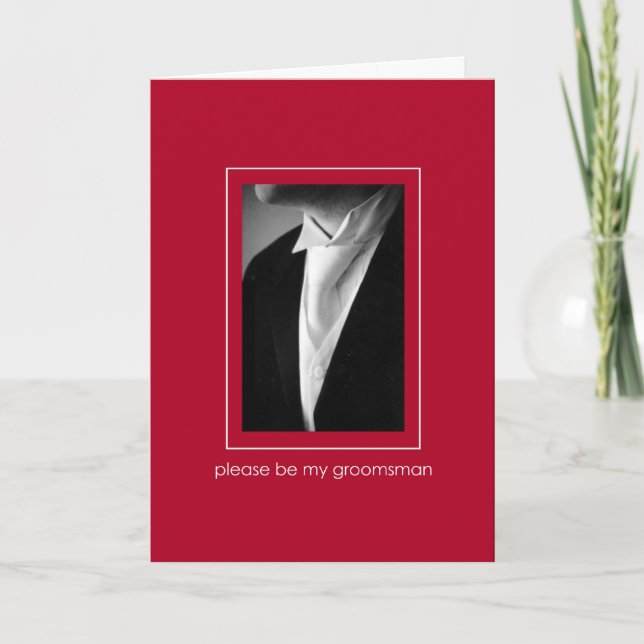 be my groomsman invitation (Front)