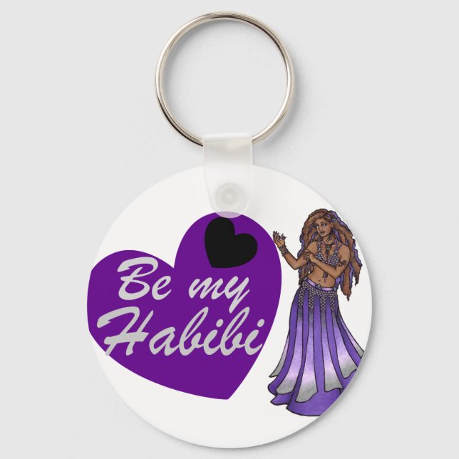 Be My Habibi Belly Dancer Key Ring (Front)