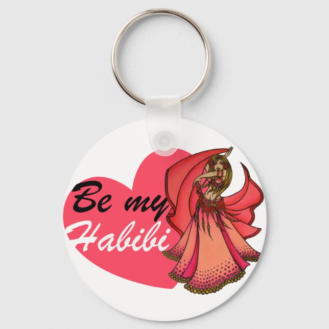 Be My Habibi Belly Dancer Key Ring (Front)