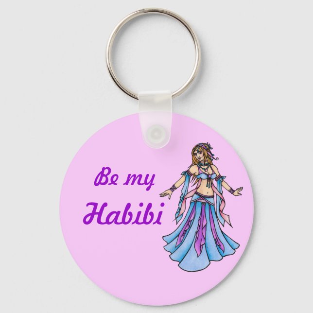 Be my Habibi Belly Dancer Key Ring (Front)