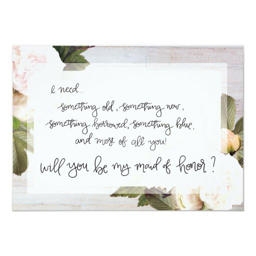 Image of Be My Maid of Honour | Bridal Party Asking Card