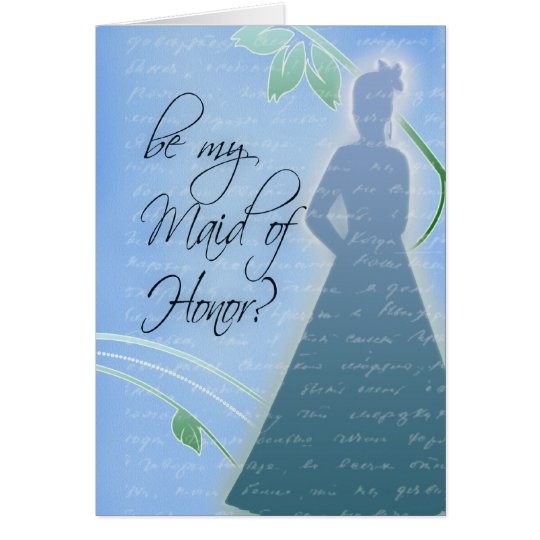Be my Maid of Honour? Card