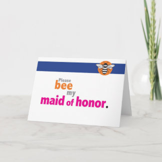 Be my maid of honour invitation