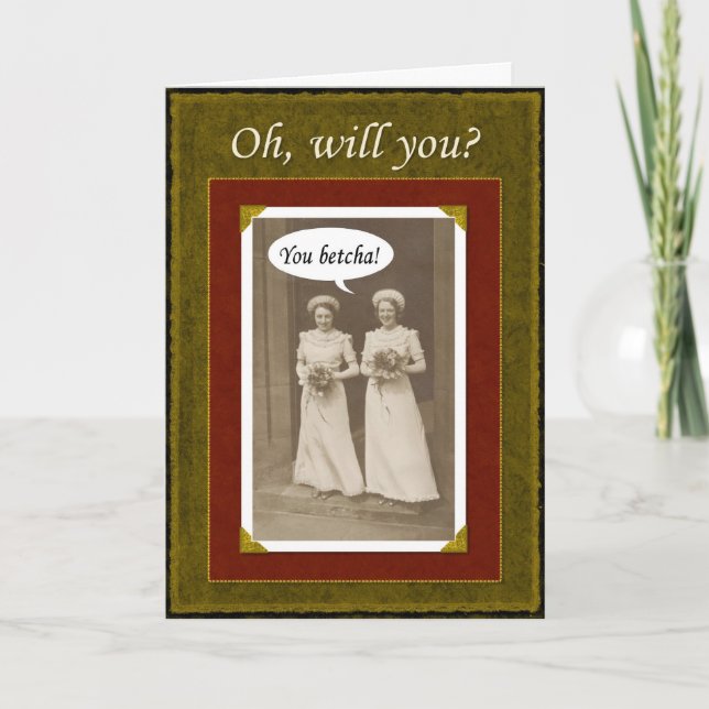 Be my Maid of Honour? Invitation (Front)