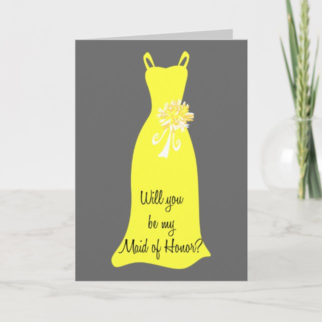 Be my Maid of Honour? Invitation (Front)