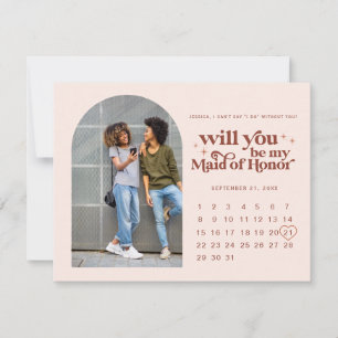 Be My Maid of Honour   Photo & Calendar  Announcement