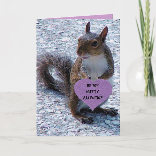 Be My Nutty Valentine! Holiday Card (Front)