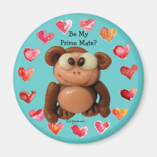 Be My Prime Mate Monkey Personalised Magnet