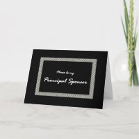 Be My Principal Sponsor Wedding Invitation