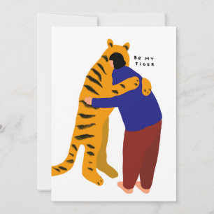 Be my tiger holiday card