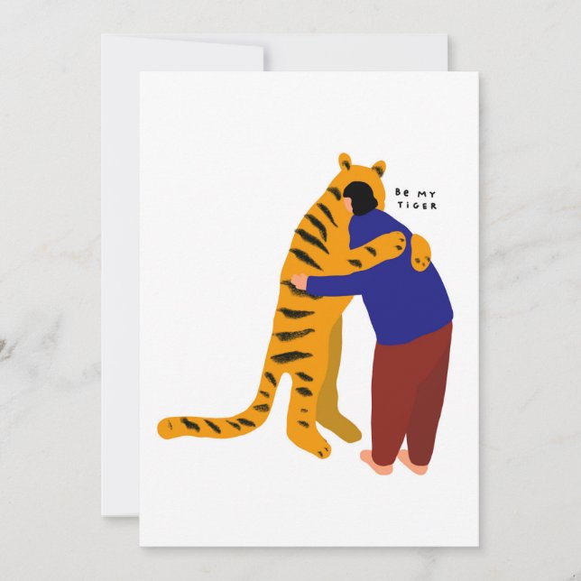 Be my tiger invitation (Front)