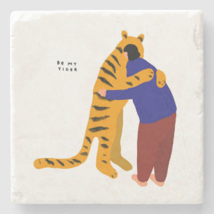 Be my tiger stone coaster